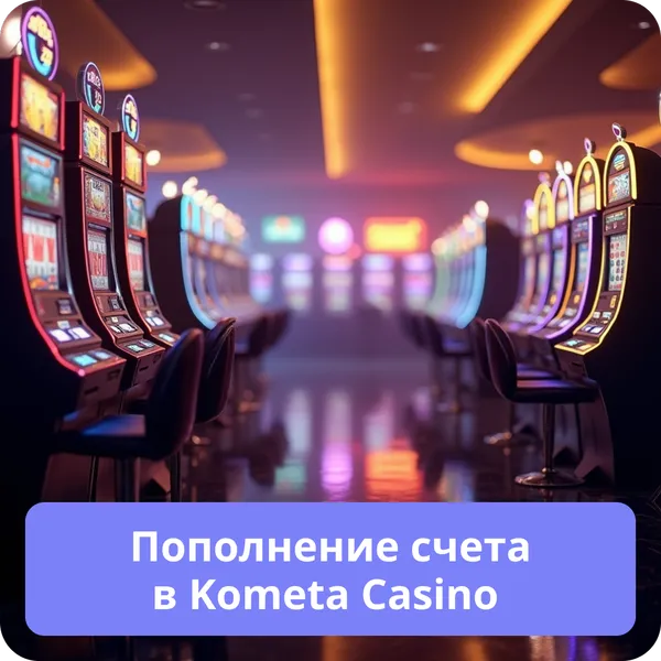 Пополнение счета в Kometa Casino